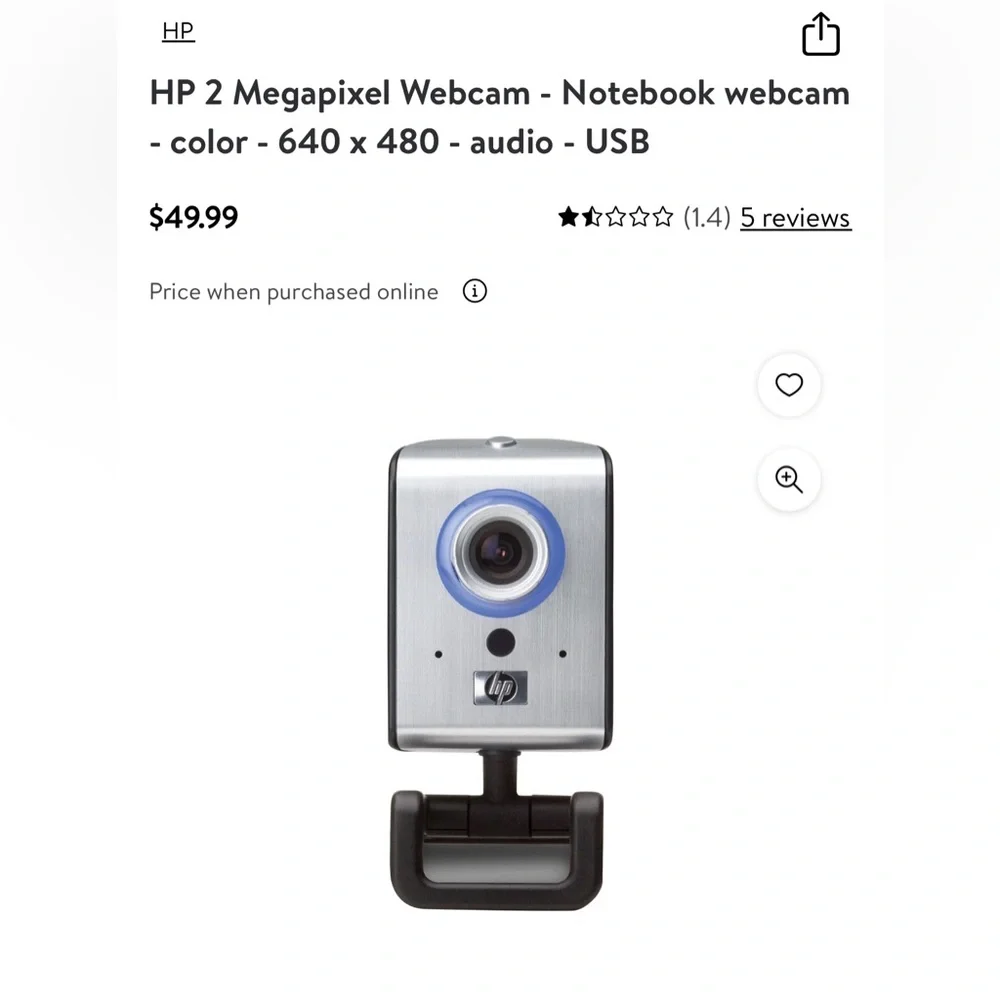 HP 2-Megapixel Webcam